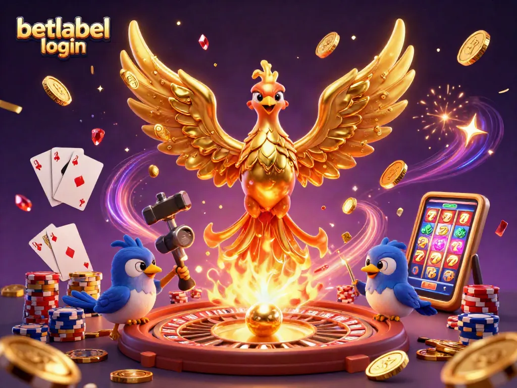Access betlabel login and enjoy thrilling casino games with golden phoenix and vibrant elements.